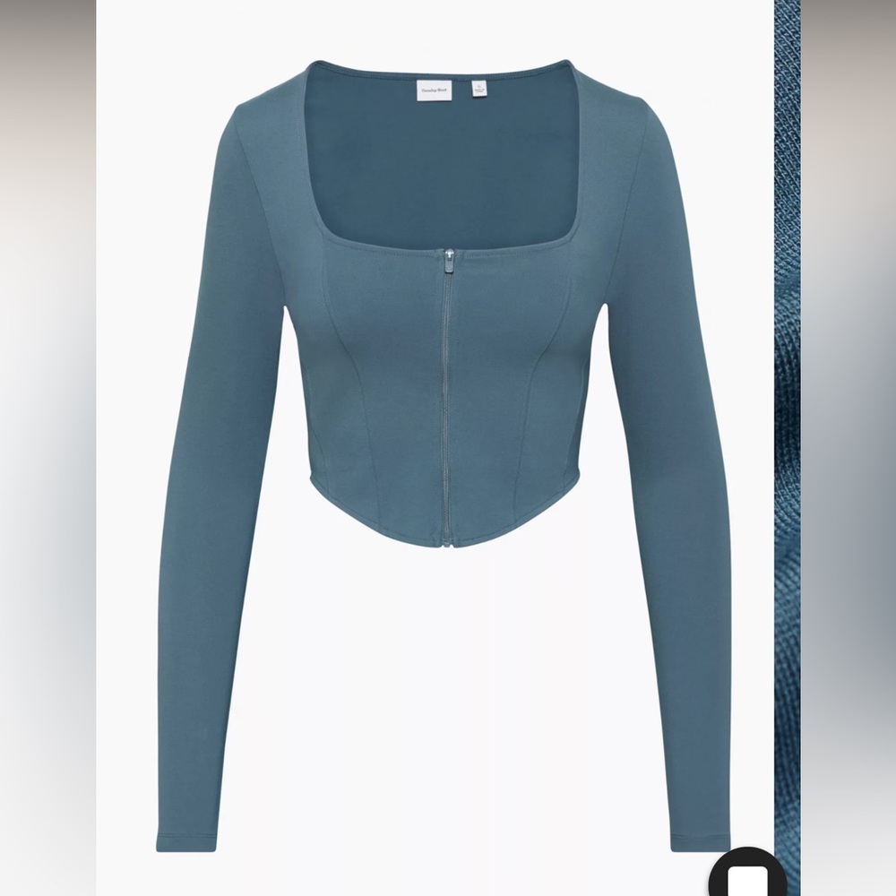 New w/ tags - Aritzia Sunday Best Bustier Maverick Long Sleeve - Medium - Teal